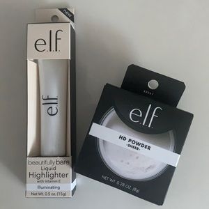 NIB Elf Liquid Highlighter and HD Setting Powder